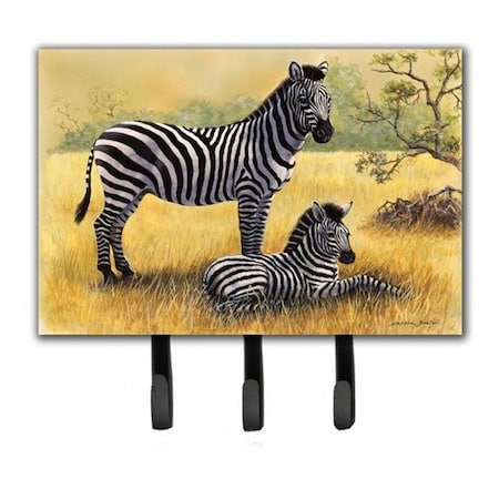 Carolines Treasures Carolines Treasures BDBA0308TH68 Zebras by Daphne Baxter Leash or Key Holder BDBA0308TH68
